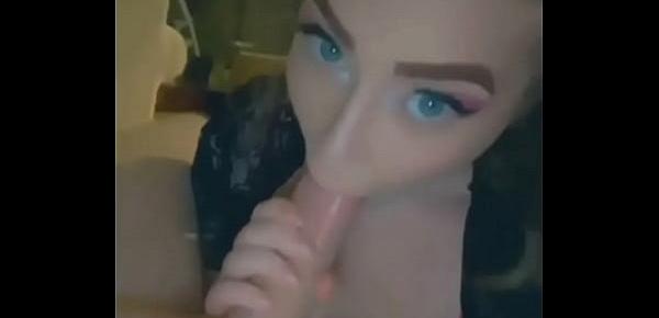  Busty Stepsis gets a mouthful of cum